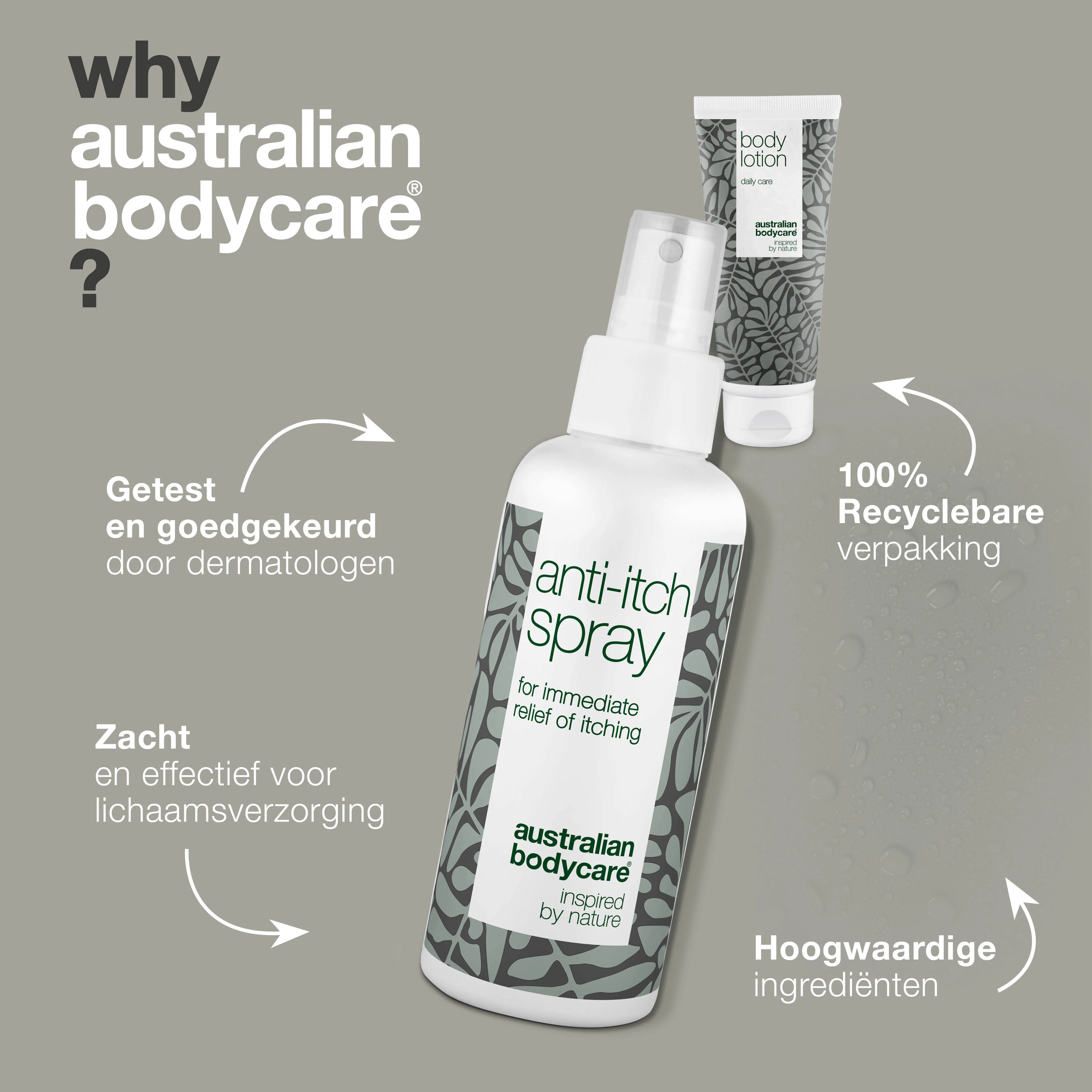 Pakket met 2 producten voor jeuk op het lichaam — Set voor de verzorging van een jeukende huid op het lichaam - Image 4