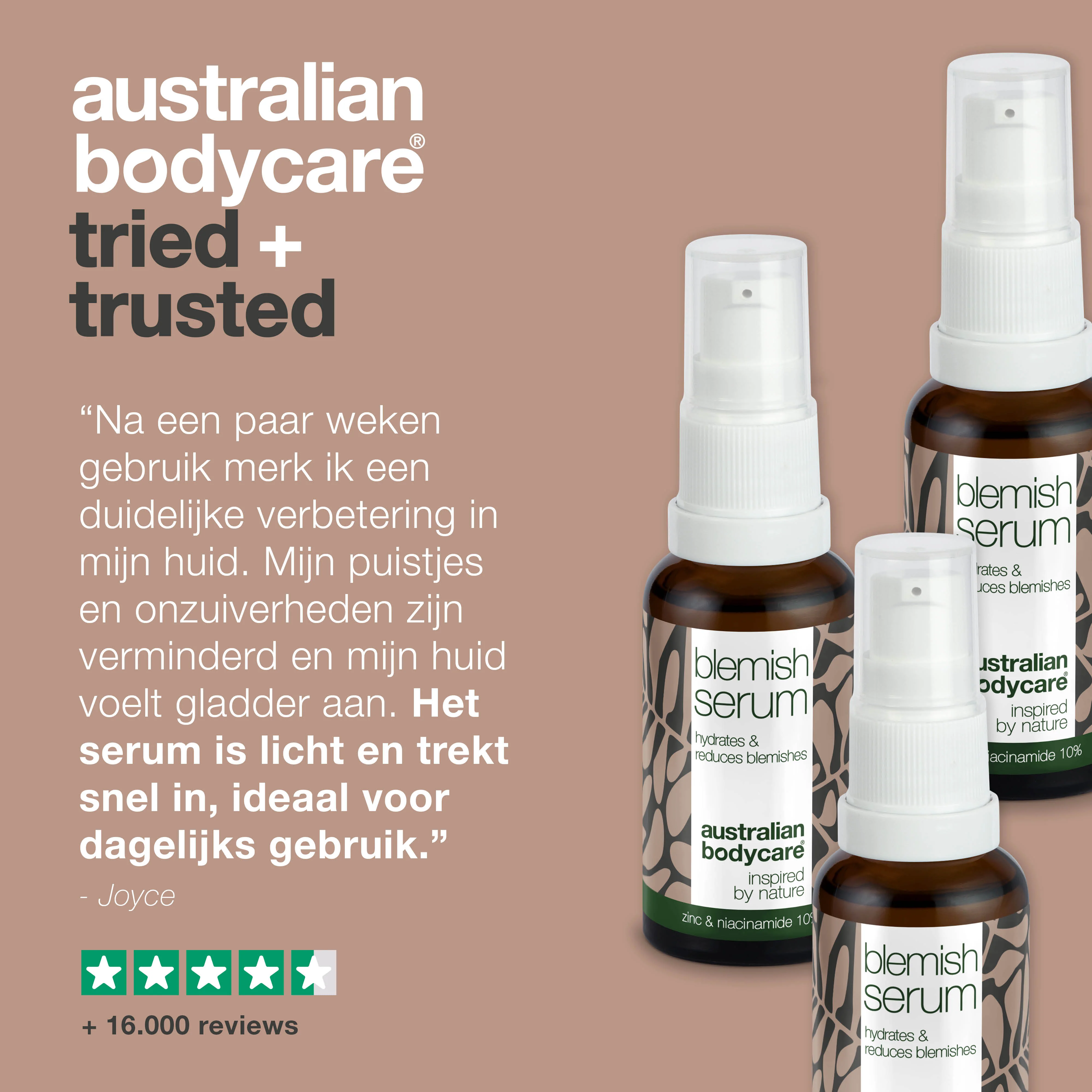 3 stuks Anti-Puistjes Niacinamide Serum bij puistjes en een onzuivere huid — Met Niacinamide 10%, Zink 1% en Tea Tree Olie voor de onzuivere & vette huid - Image 5