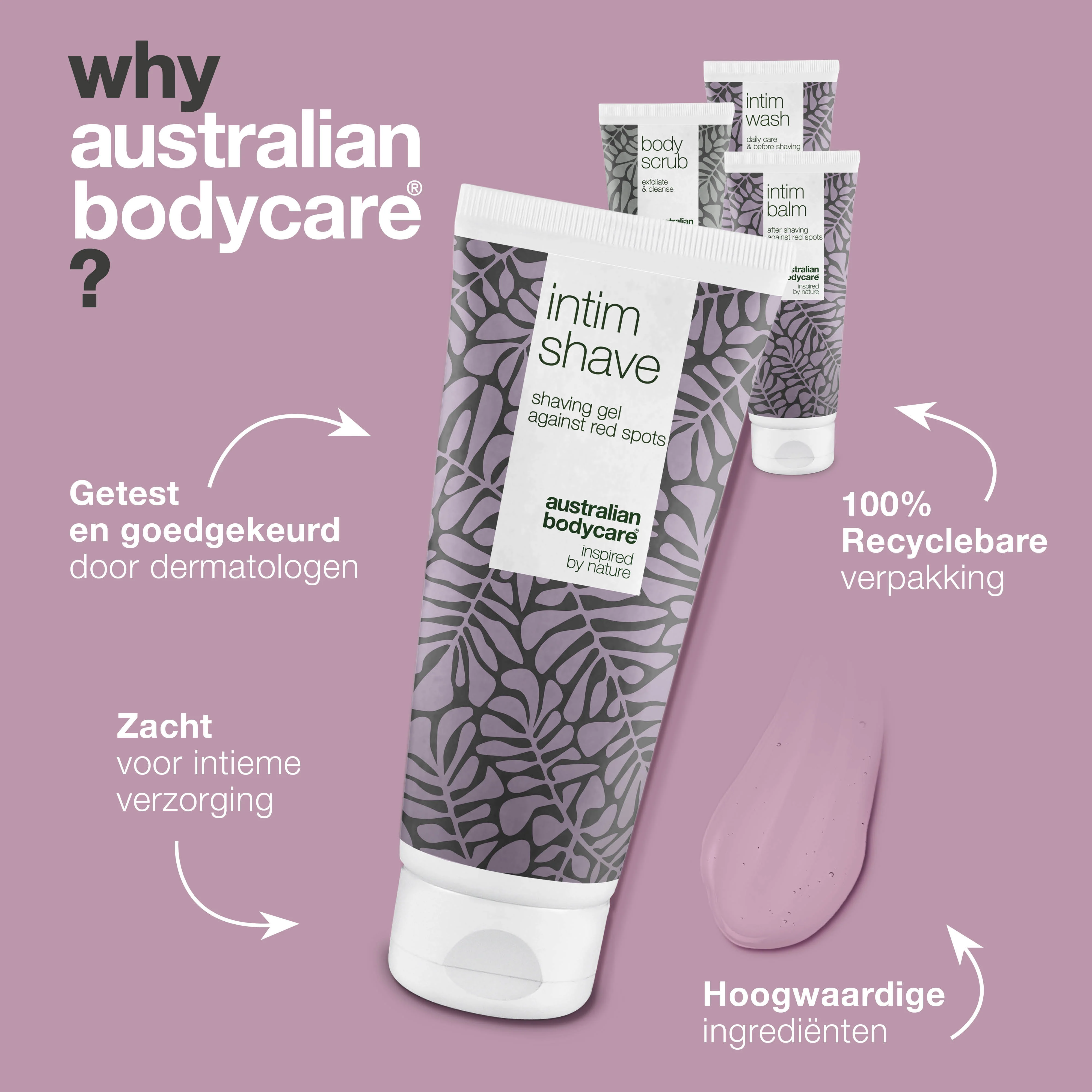 Pakket met 4 producten voor intiem scheren tegen rode bultjes en ingegroeide haren — tegen scheerbultjes en baarduitslag in de intieme zone - Image 4