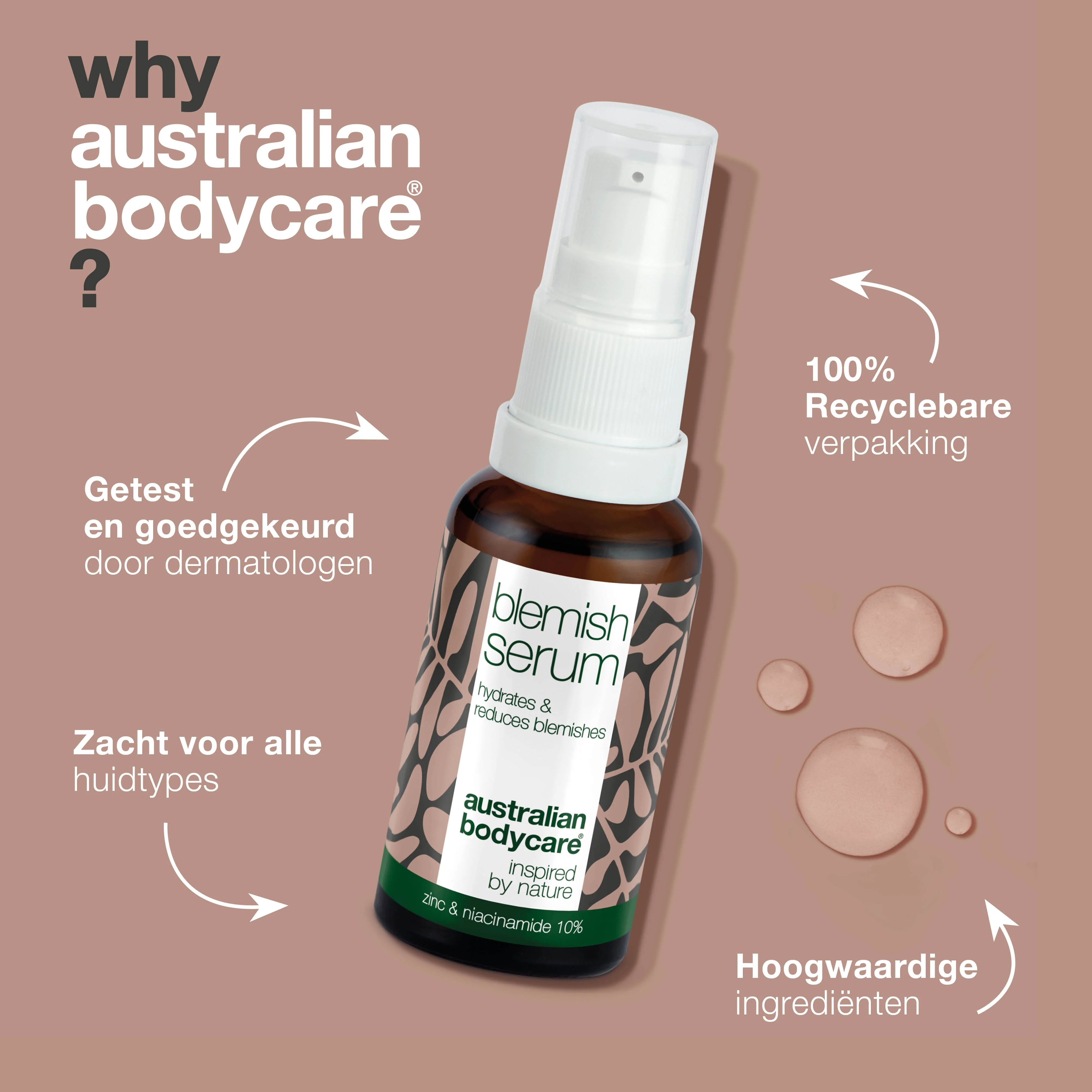 Anti-Puistjes Niacinamide Serum — 10% Niacinamide, 1% Zink en Tea Tree Olie tegen puistjes en onzuivere huid - Image 4