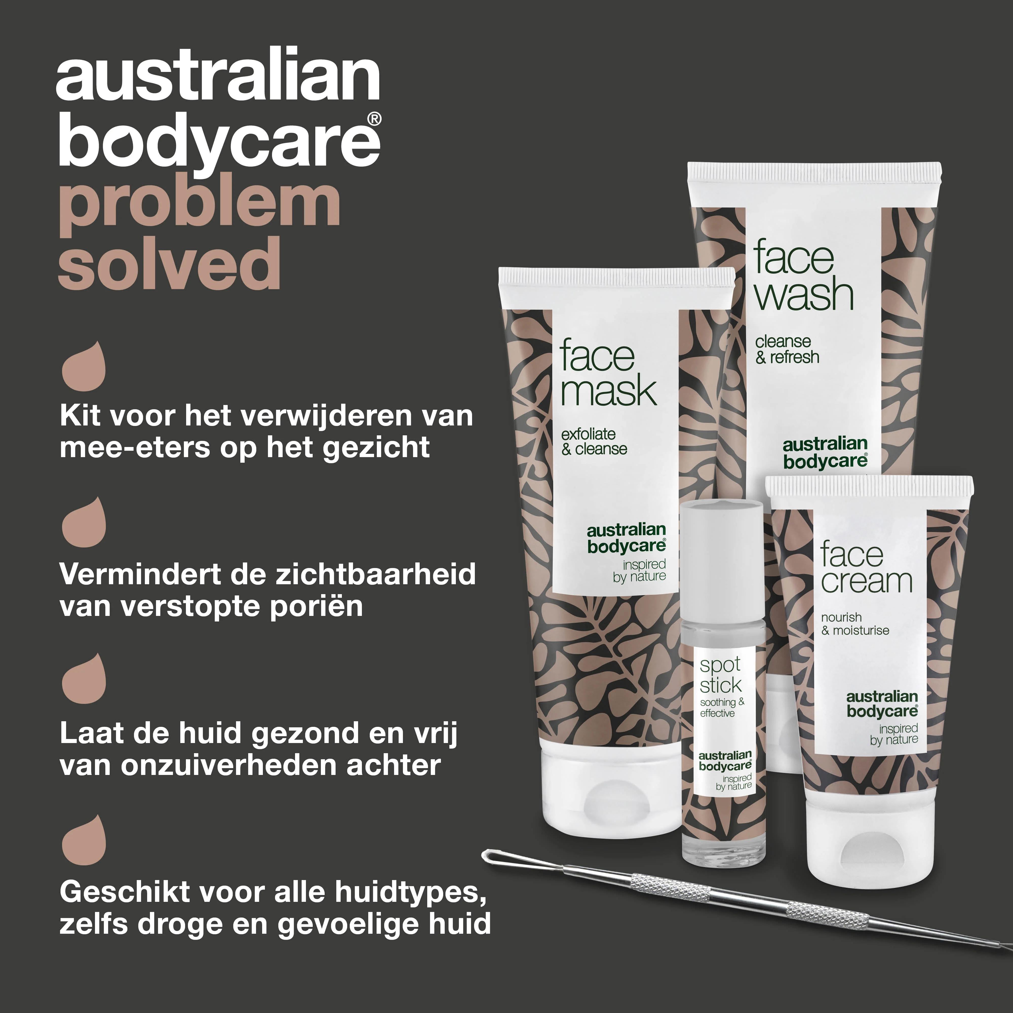 Pakket voor het verwijderen van comedonen — 5 producten tegen comedonen op neus en gezicht - Image 3