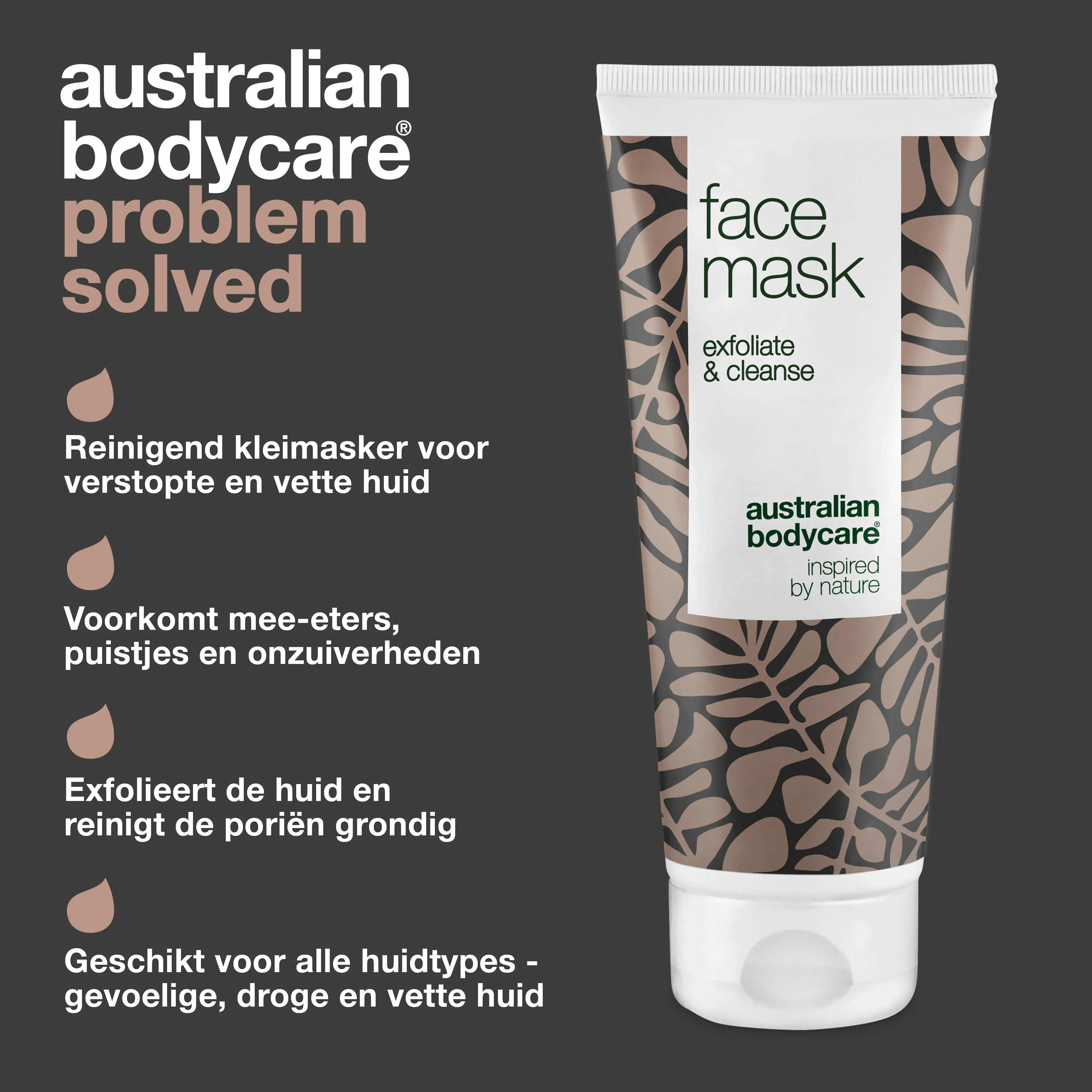 Anti-Puistjes Gezichtsmasker — Kleimasker gezichtsscrub tegen mee-eters en puistjes - Image 3