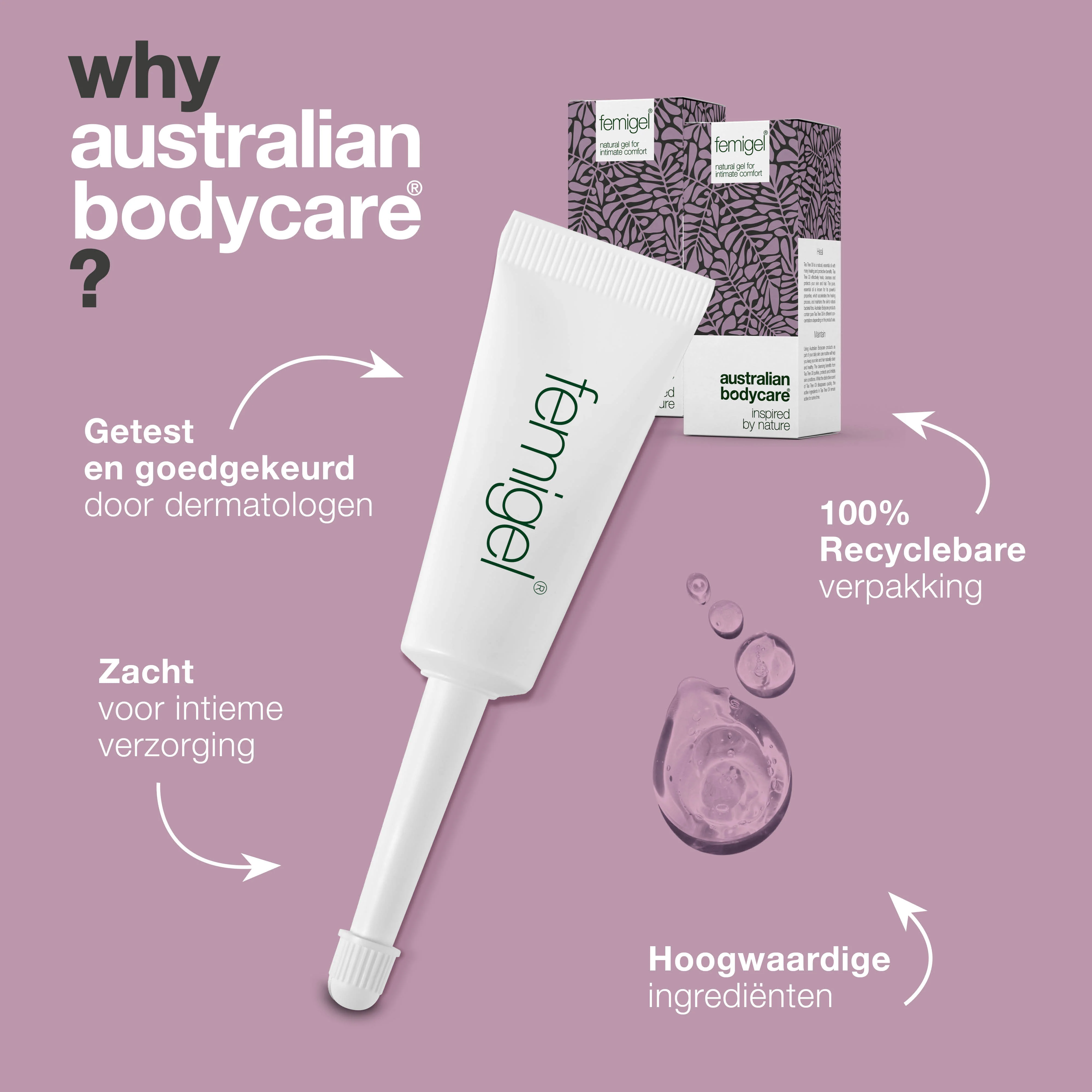 30 x Femigel intieme gel — Voedende gel voor vaginale droogheid & vaginale geur - Image 4