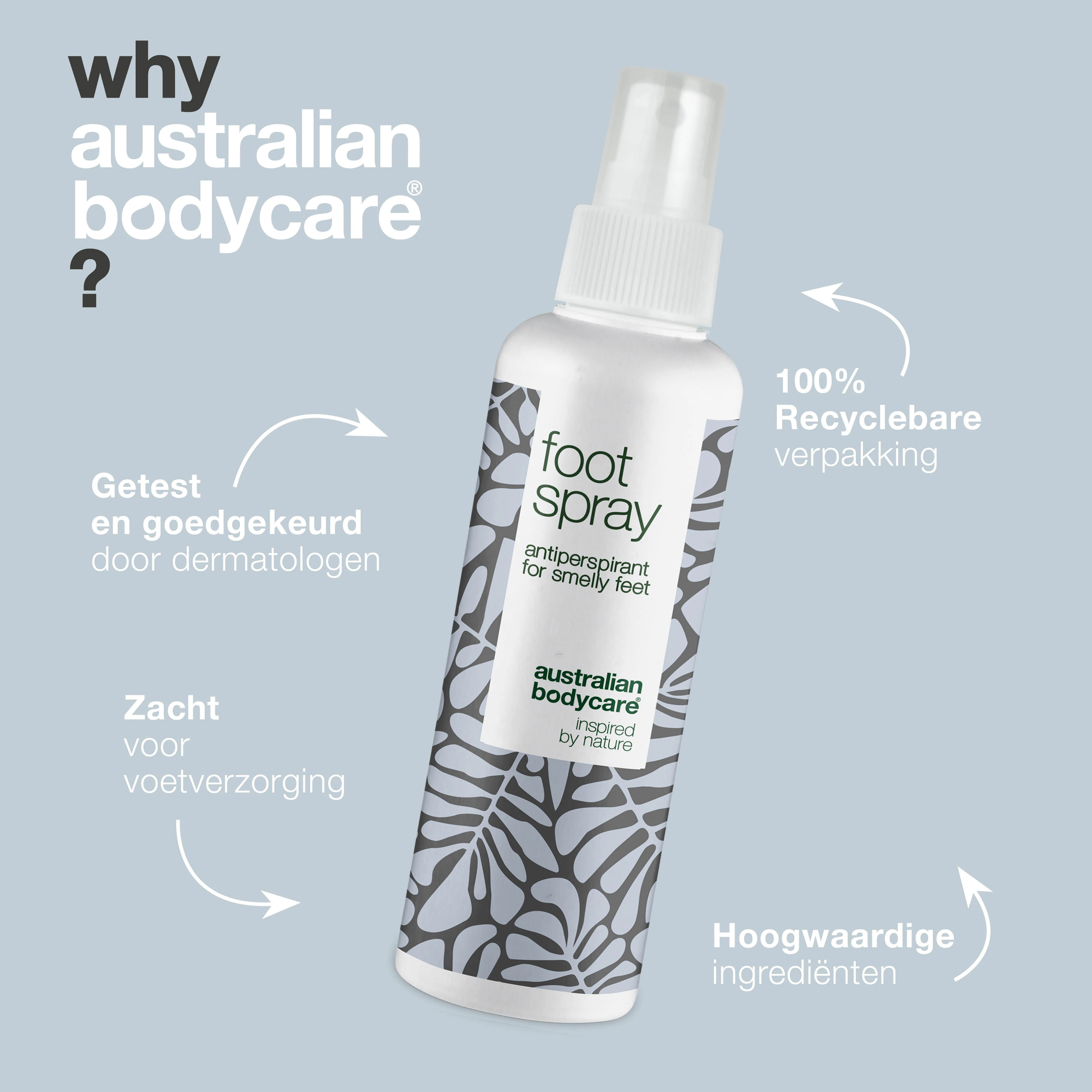 Voetspray voor Stinkvoeten — Antiperspirant tegen Zweetvoeten en Stinkvoeten - Image 4