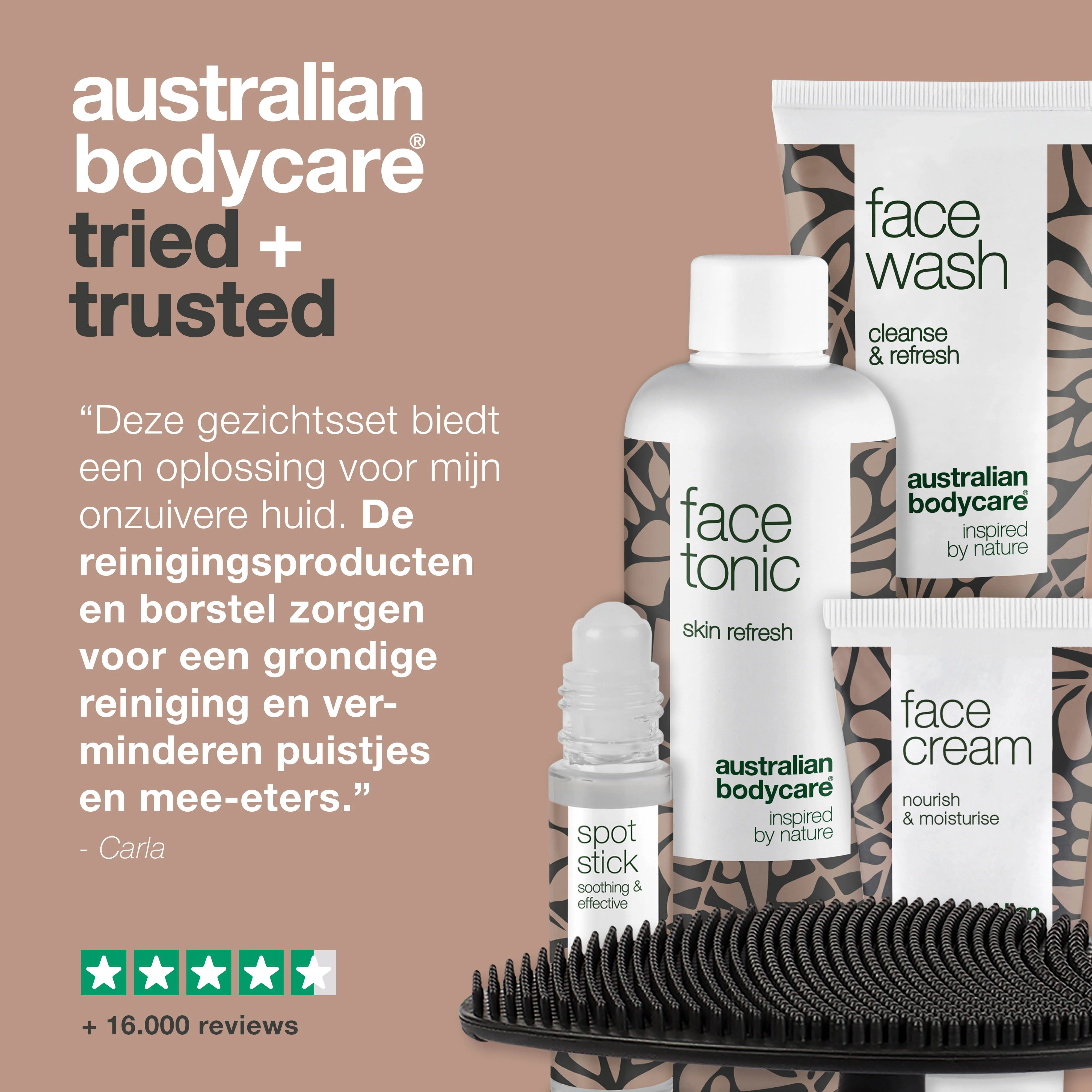 Gezichtspakket met gezichtsborstel Pakket met — 5 producten voor de dagelijkse reiniging van een onzuivere huid met puistjes - Image 5