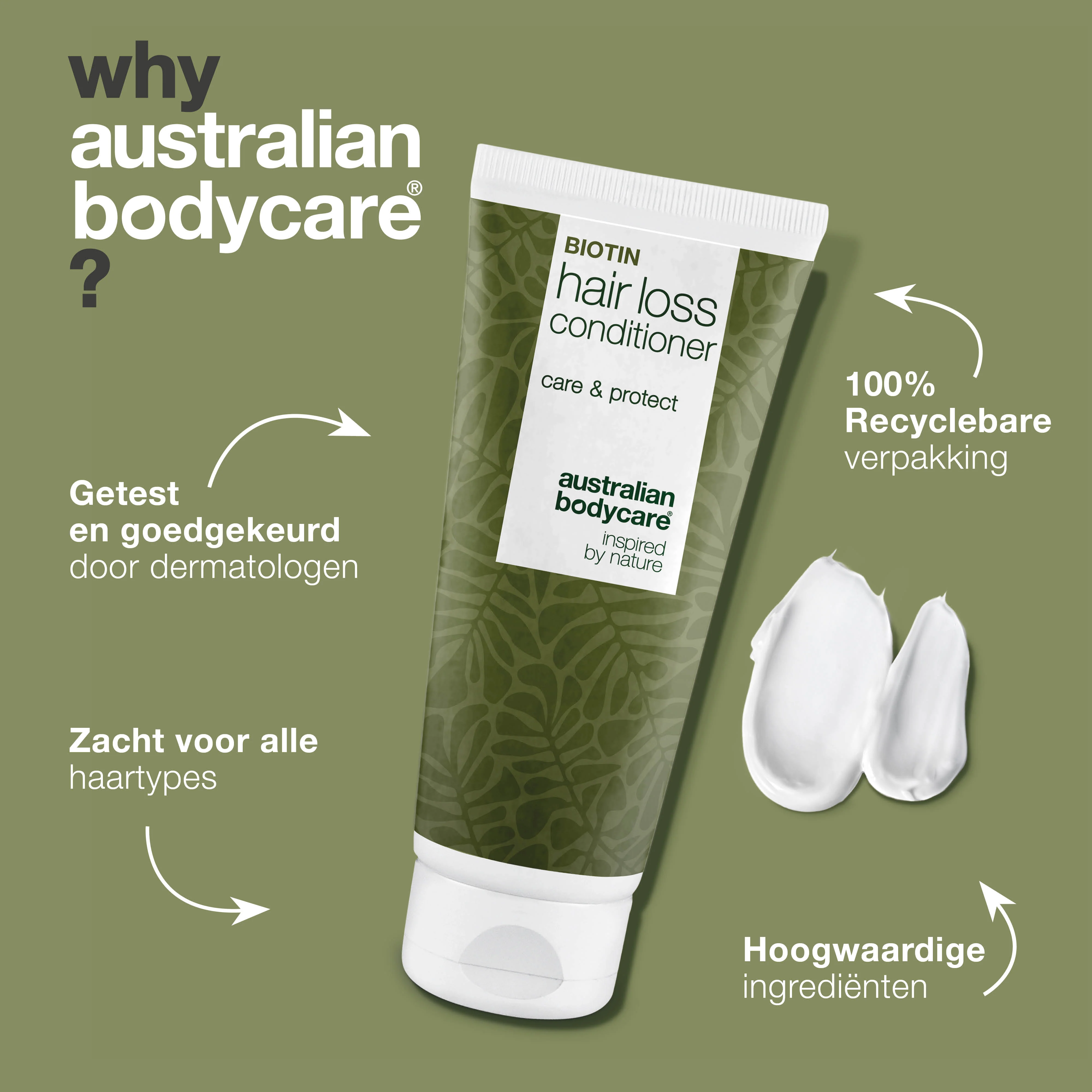 Hair Loss Conditioner – Versterkt dunner wordend haar en voorkomt haaruitval — Hair Loss Conditioner versterkt dunner wordend haar, voorkomt haaruitval en hydrateert. Met Capilia Longa, Cafeïne en Biotine voor voller, gezonder haar. - Image 4