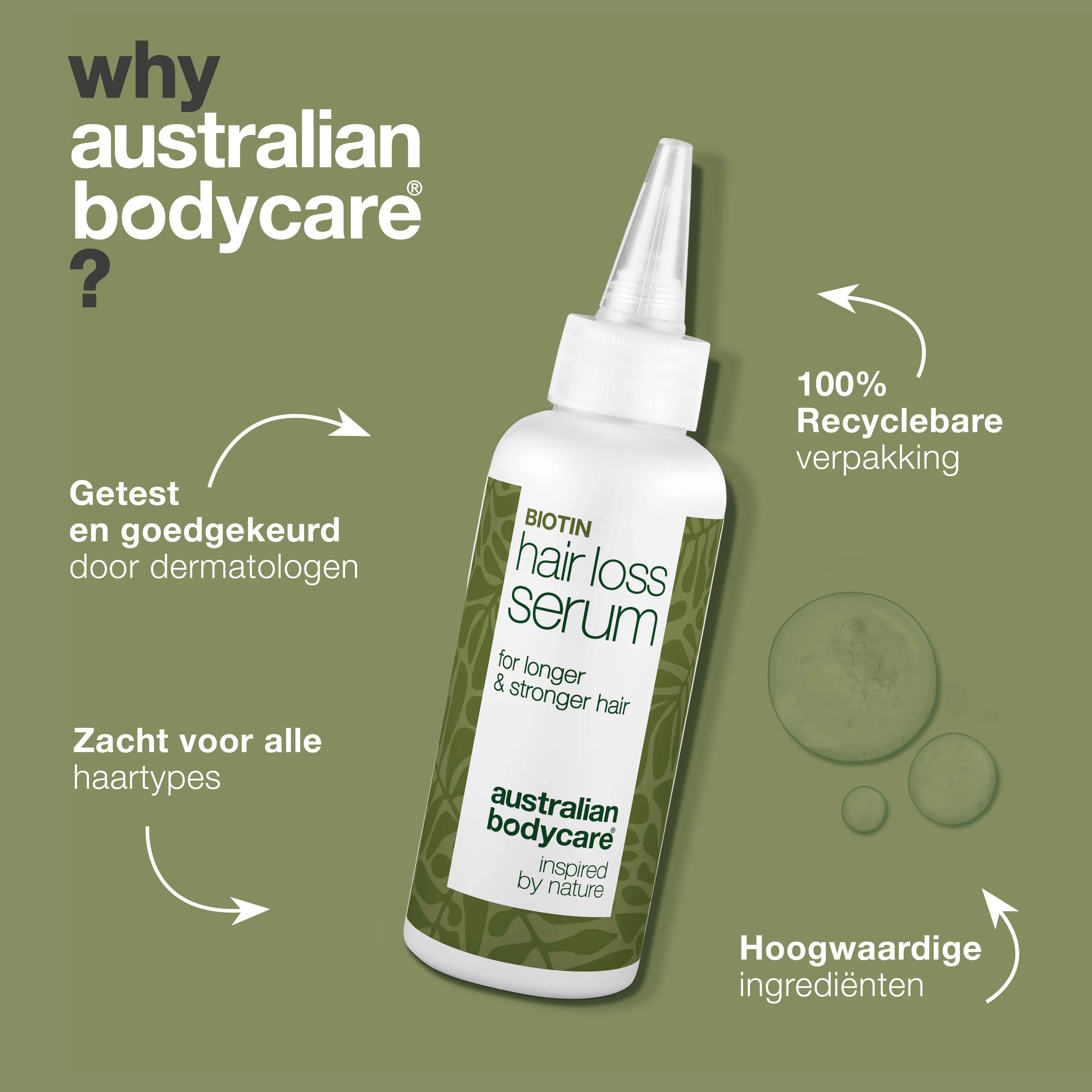 Haarserum tegen haaruitval met biotine, Capilia Longa & cafeïne — Effectief haarserum met biotine, Capilia Longa & cafeïne. Versterkt dunner wordend haar en voedt de hoofdhuid voor gezondere groei! - Image 4