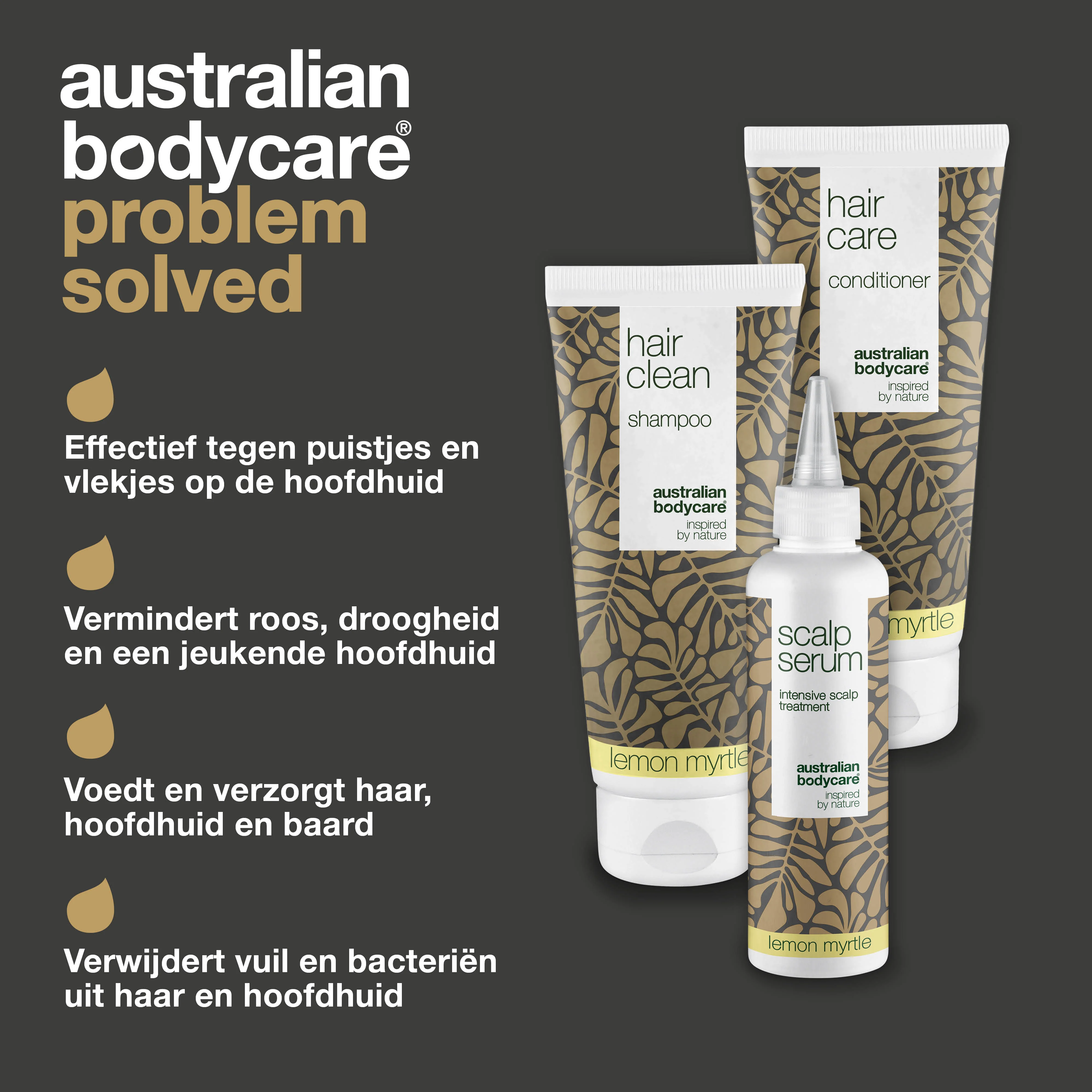 Hoofdhuidpakket met Lemon Myrtle — 3 producten met Tea Tree Olie en Lemon Myrtle tegen roos en droge hoofdhuid - Image 3