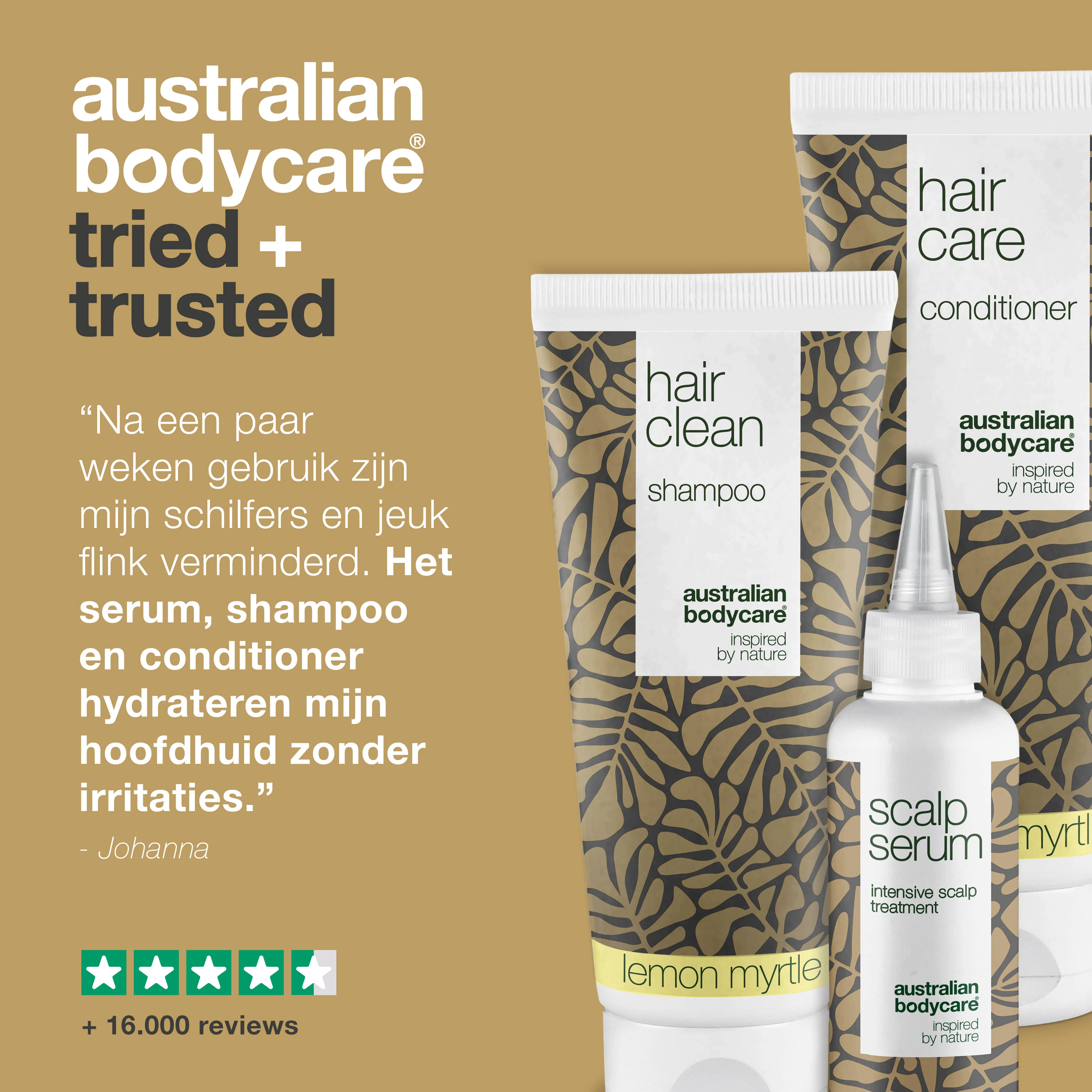 Hoofdhuidpakket met Lemon Myrtle — 3 producten met Tea Tree Olie en Lemon Myrtle tegen roos en droge hoofdhuid - Image 5