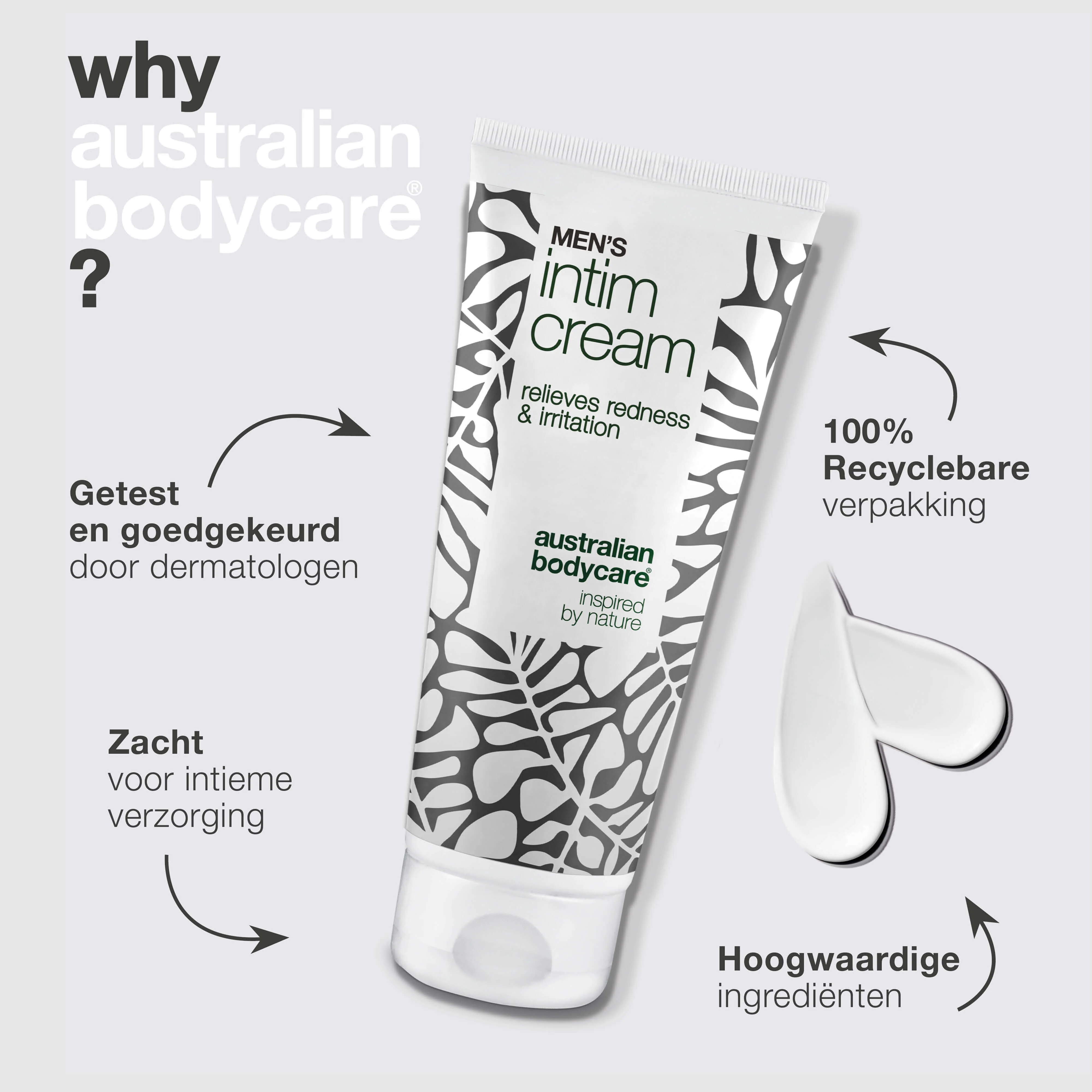 Mannen Intieme Crème – verlicht jeuk en wrijving — Mannen Intieme Crème beschermt tegen roodheid en irritatie. Bevat sheaboter, bijenwas en zink voor optimale verzorging en bescherming. - Image 4