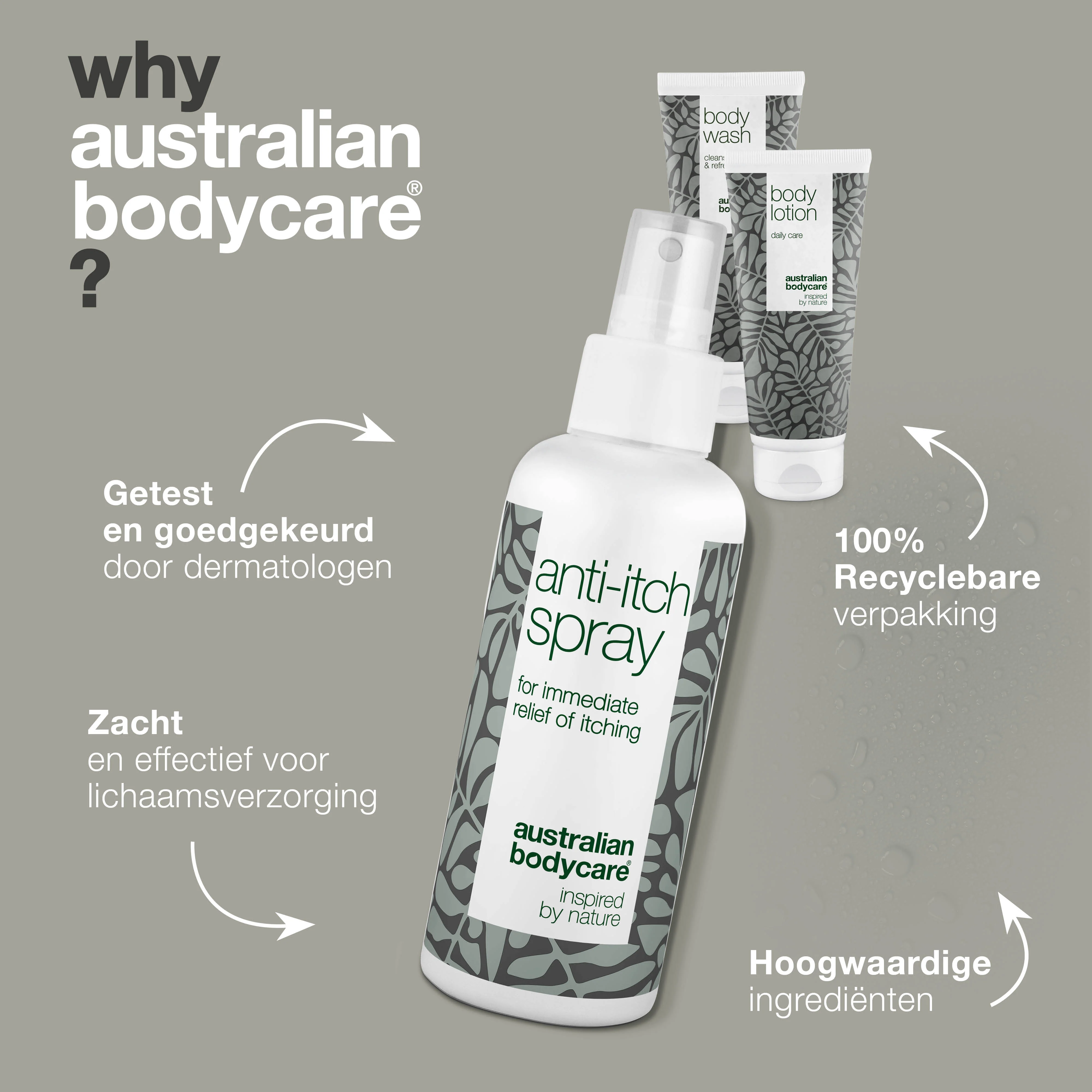 Een pakket met 3 producten bij jeukend gevoel op het lichaam — Kalmerende producten voor een droge en ruwe huid - Image 4