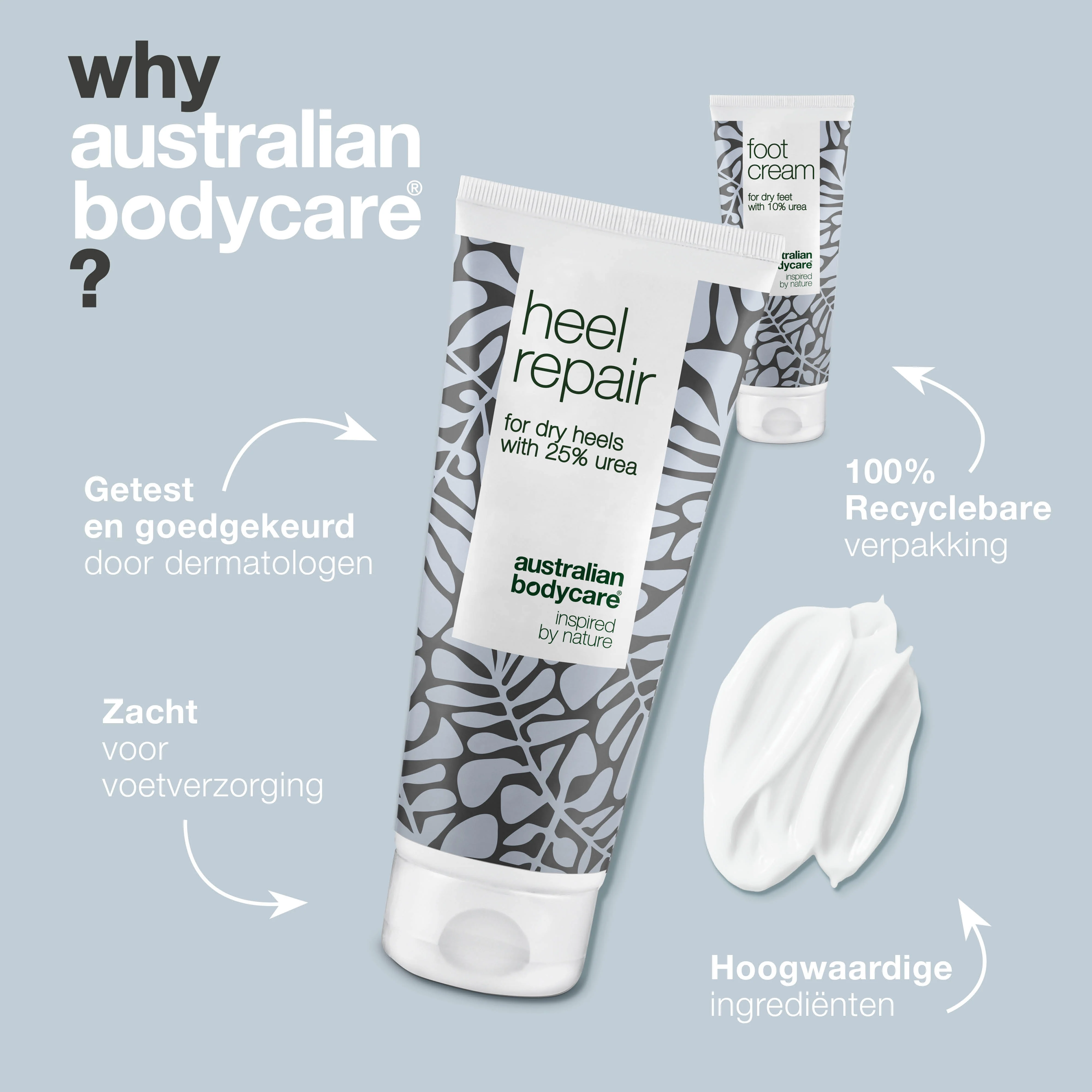 Pakket voor eelt op de voeten en hielen — Voetcrème en hielklovencrème met ureum en Tea Tree Olie tegen droge voeten en hielscheuren - Image 4