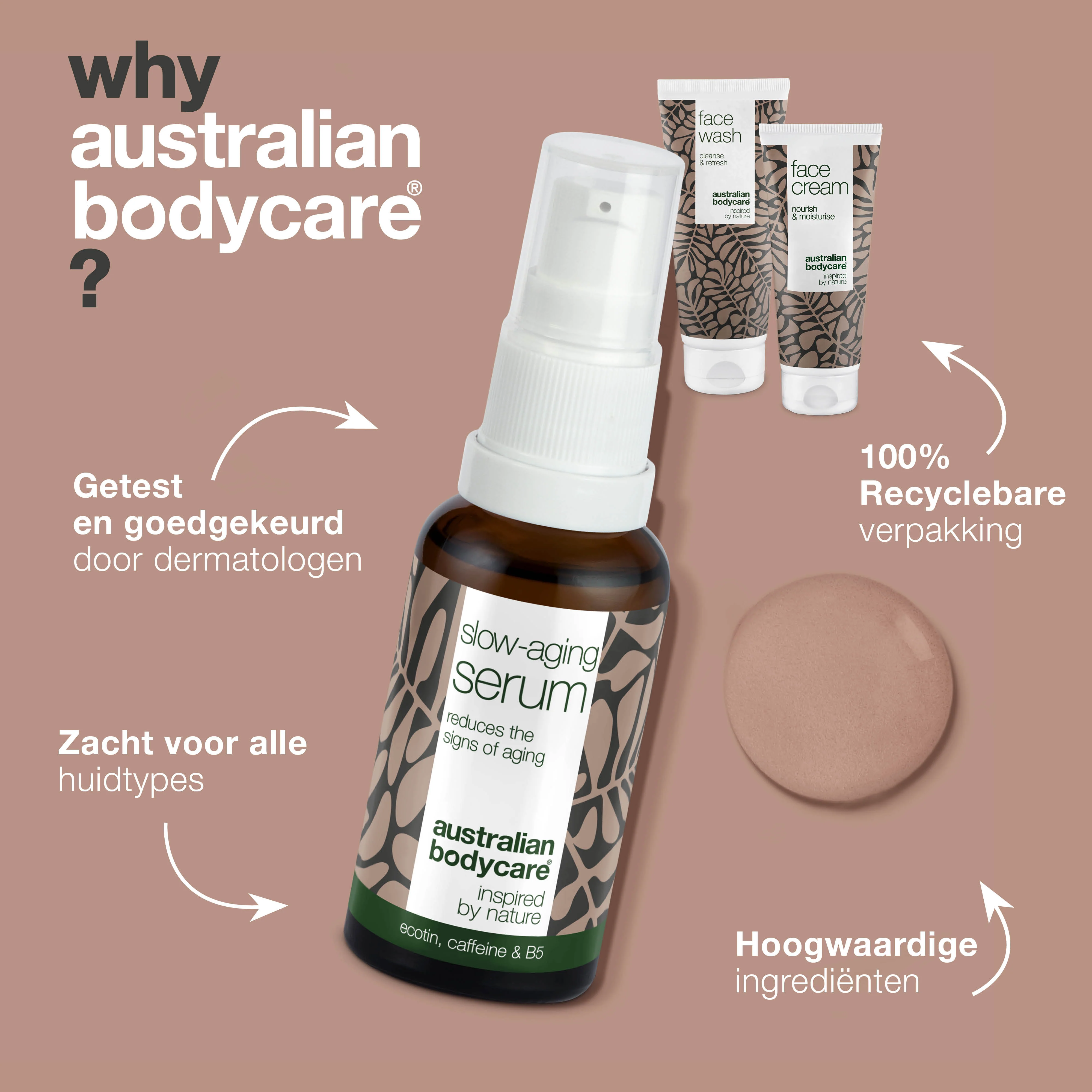 Pakket met anti aging producten voor 50+ — 3 producten voor rimpels oen de rijpere huid: gezichtsreiniger, anti aging serum & crème - Image 4