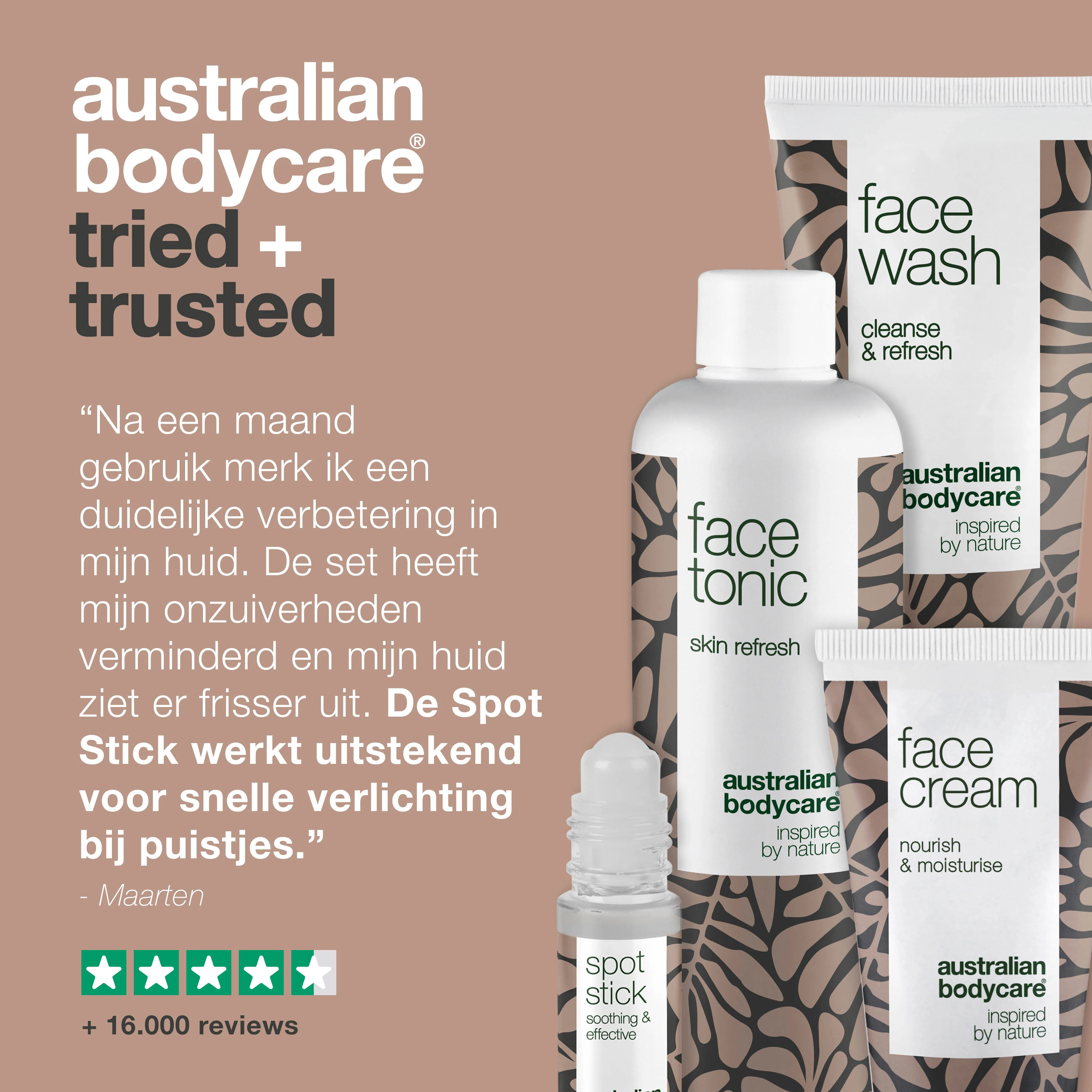 Pakket met 4 producten voor puistjes op voorhoofd — gezichtsverzorgingsproducten voor de verzorging van mee—eters en bultjes op voorhoofd - Image 5