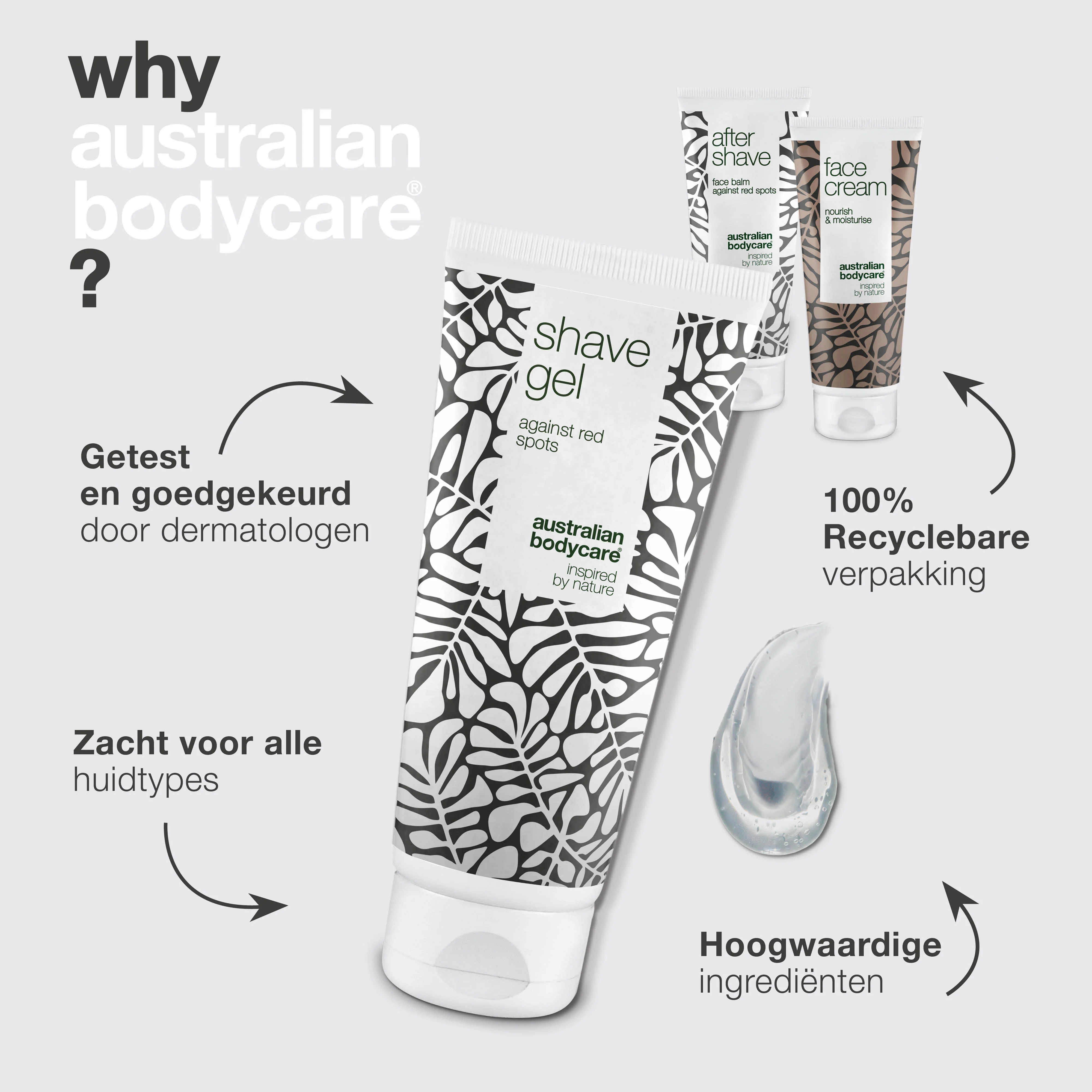 Pakket met 3 producten voor rode scheerbultjes in het gezicht — Scheren zonder bultjes, scheerbrand en ingegroeide haren - Image 4