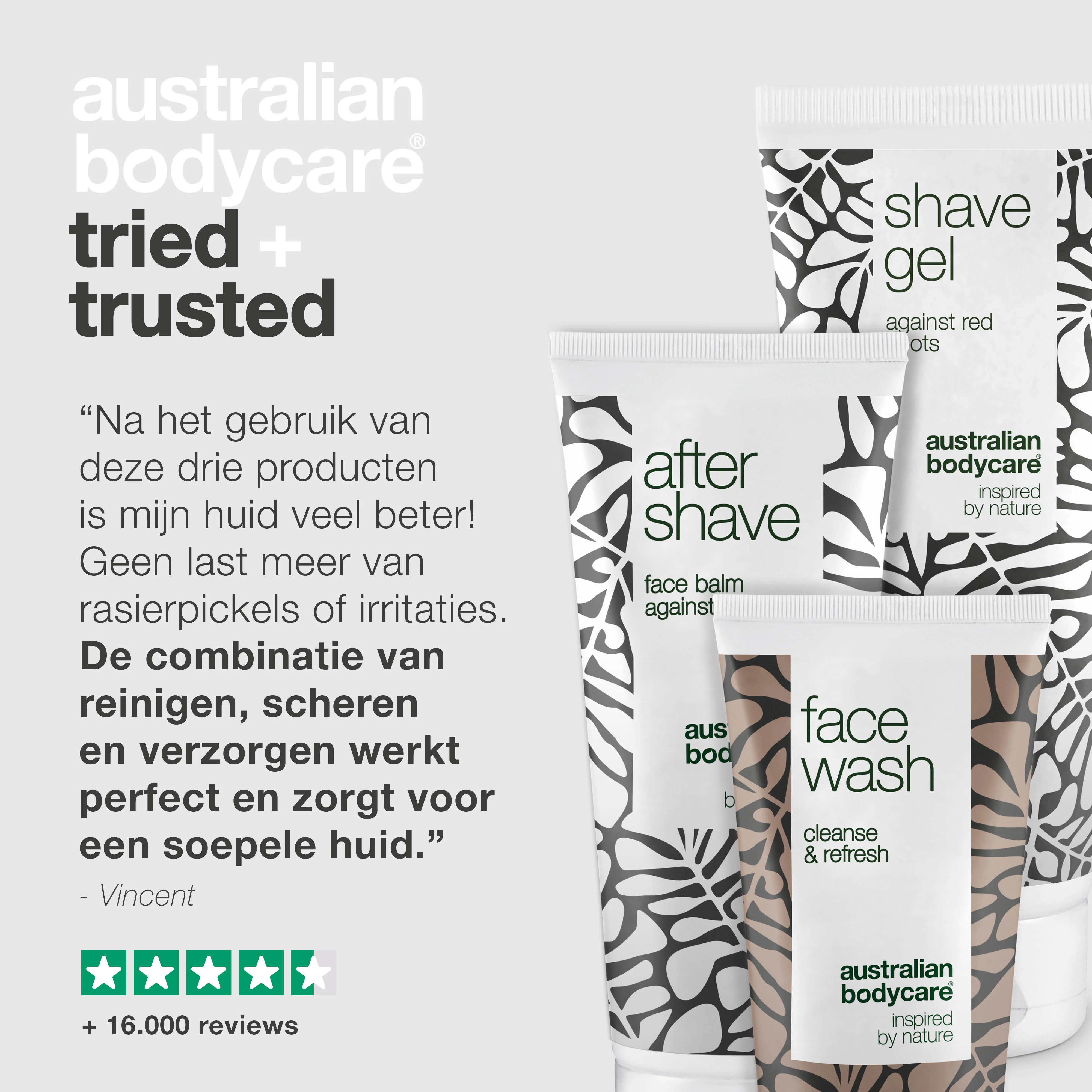 Pakket met 3 producten voor rode scheerbultjes in het gezicht — Scheren zonder bultjes, scheerbrand en ingegroeide haren - Image 5