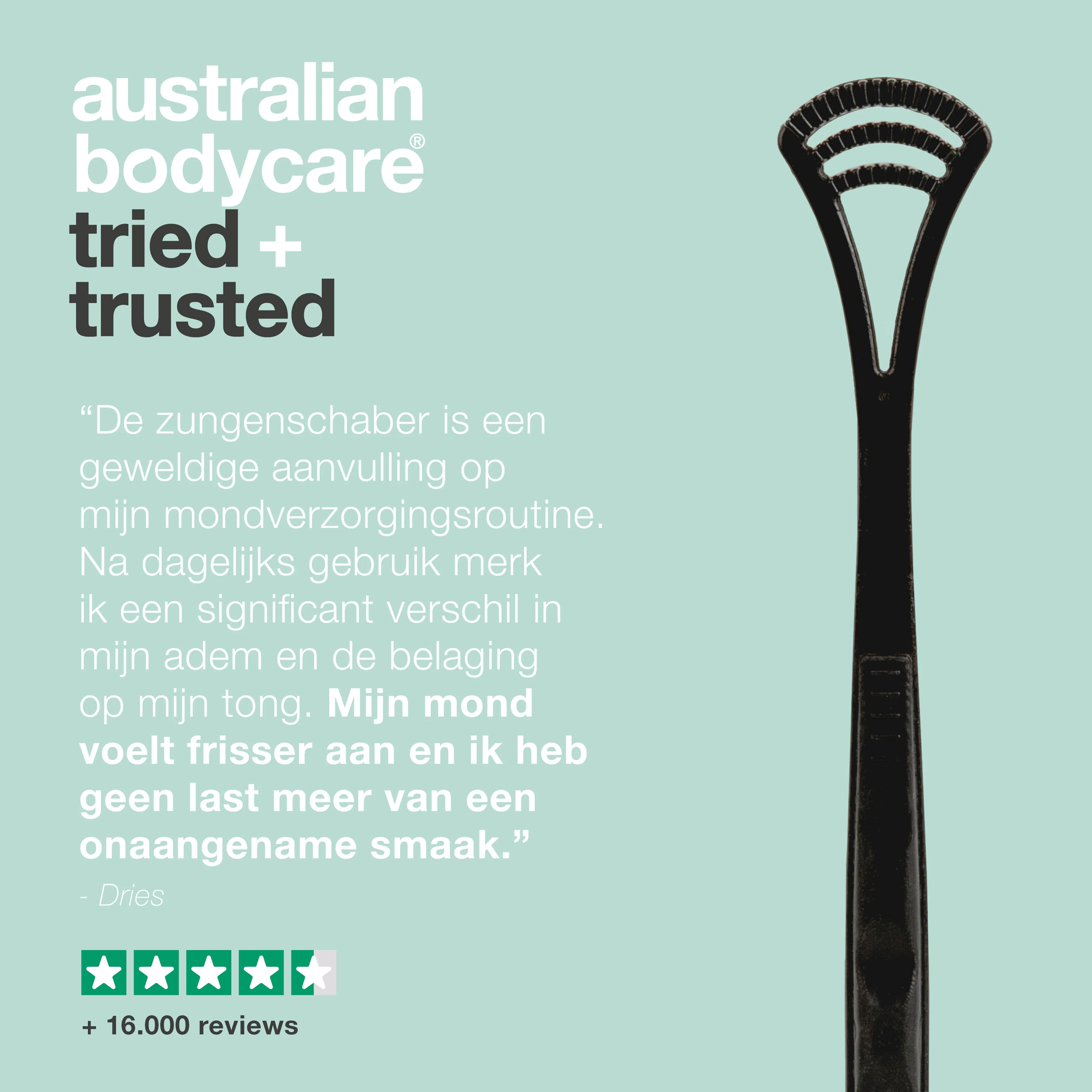 Tongschraper voor de verzorging van tandplak en bacteriën in de mond — Reinigt de tong en vermindert de kans op een slechte adem - Image 5