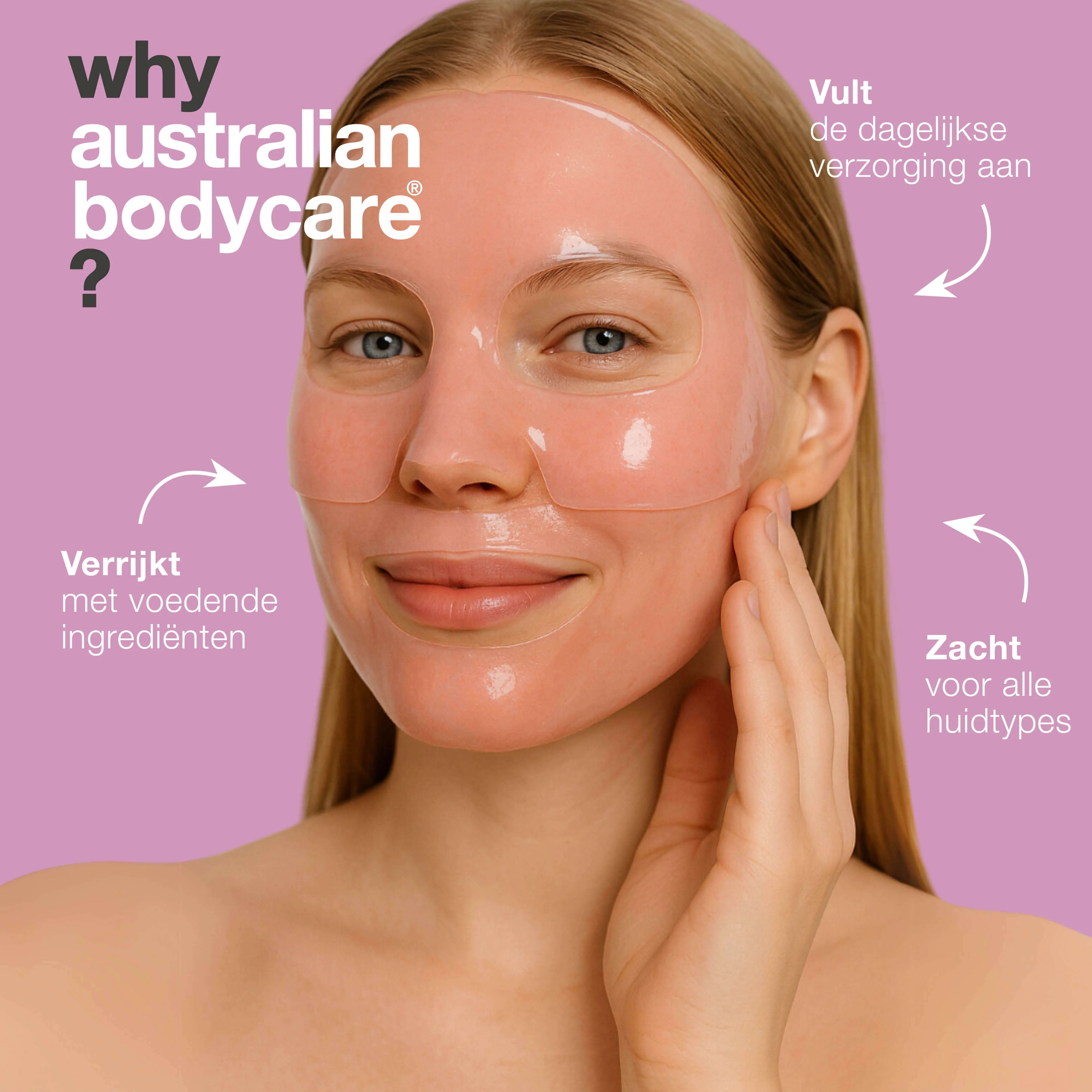 Vitamine B12 Collageenmasker voor droge en vermoeide huid — Vitamine B12 Collageenmasker voor droge huid. Met B12, niacinamide, peptiden, collageen en hyaluronzuur voor hydratatie en glans. - Image 4