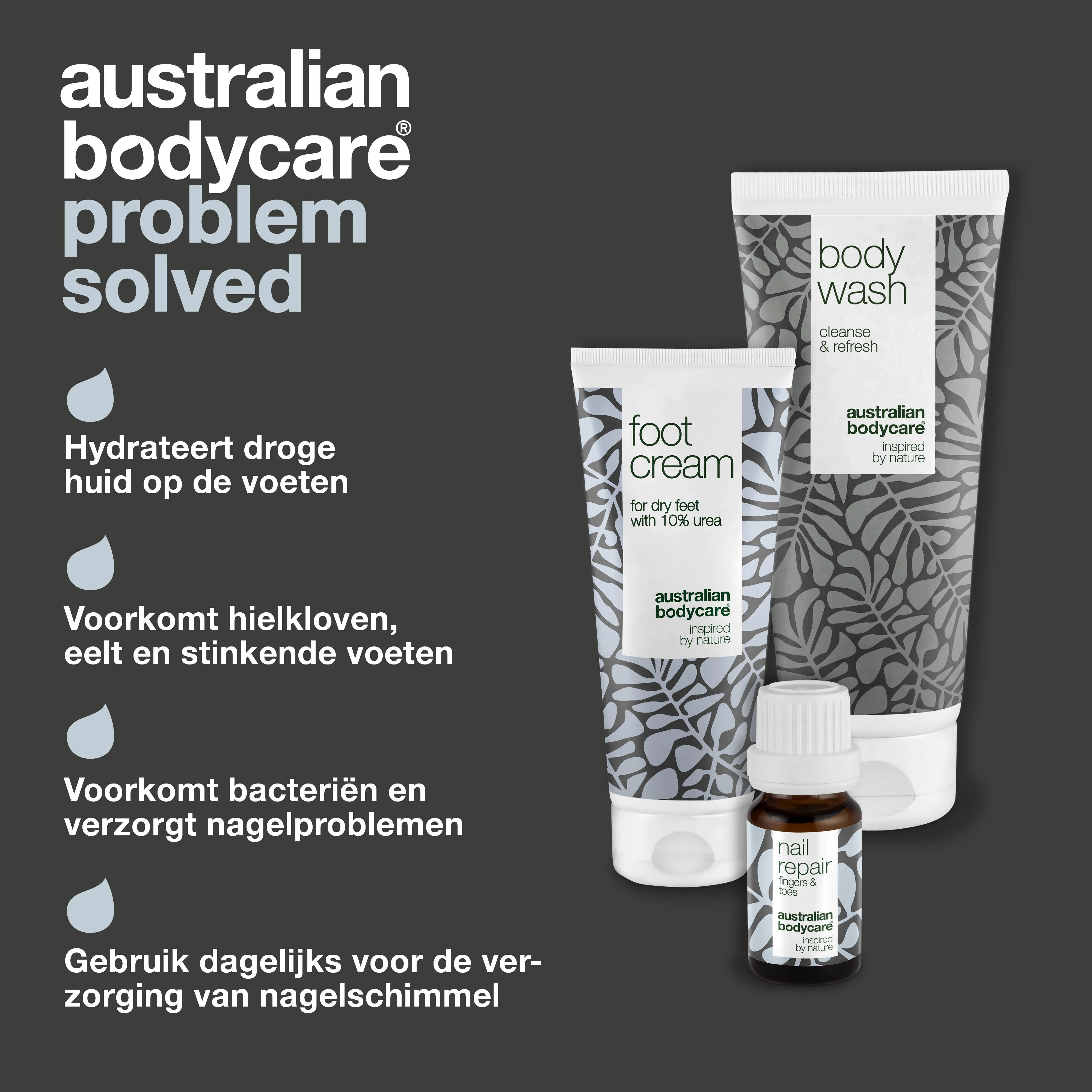 Pakket voor voetverzorging — Pakket met 3 producten voor de dagelijkse verzorging van droge voeten en gele nagels - Image 3